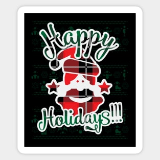 Happy Holidays Santa Claus Sticker